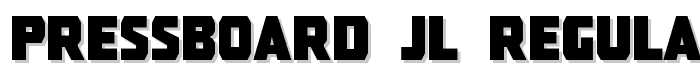 Pressboard JL Regular font